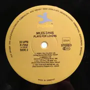 LP - Miles Davis - Plays For Lovers