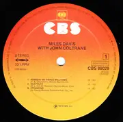 Double LP - Miles Davis With John Coltrane - Miles Davis With John Coltrane