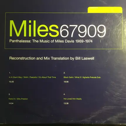 Miles Davis - Panthalassa: The Music Of Miles Davis 1969-1974