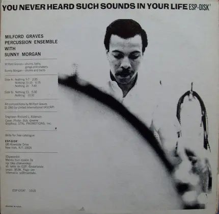 Milford Graves With Sunny Morgan - Percussion Ensemble