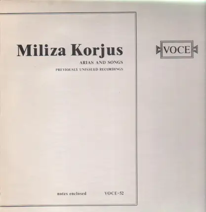 Miliza Korjus - Arias and Songs