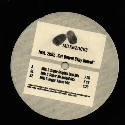 Milk & Ragu´ - Get Down Stay Down