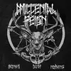 7inch Vinyl Single - Millenial Reign - Bones Dust Nothing - grey & purple marbled pressing