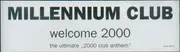 12'' - Millennium Club - Welcome 2000 - The Ultimate '2000 Club Anthem'
