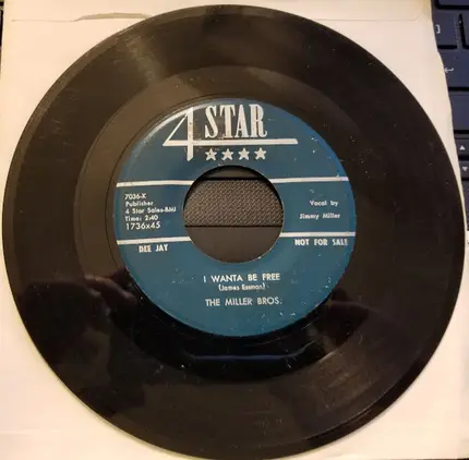 Miller Brothers - I Wanta Be Free / Back Roads