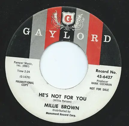 Millie Brown - Congratulations / He's Not For You