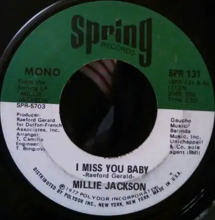 Millie Jackson - I Miss You Baby