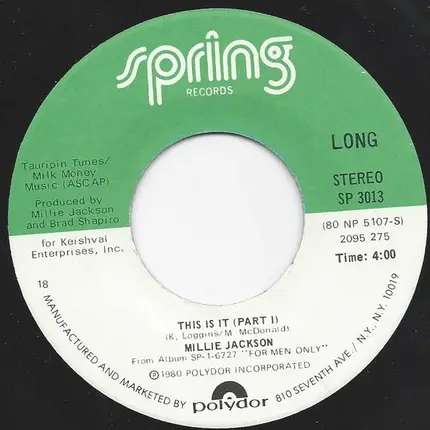 Millie Jackson - This Is It