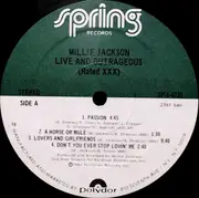 LP - Millie Jackson - 'Live And Outrageous' (Rated XXX)