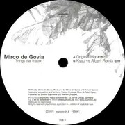12inch Vinyl Single - Mirco de Govia - Things That Matter