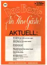 Sheet Music - Mireille Mathieu / Katja Ebstein / Karel Gott a.o. - Das Beste für Ihre Gäste 90