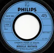 7inch Vinyl Single - Mireille Mathieu - Chante Pour Le Soleil