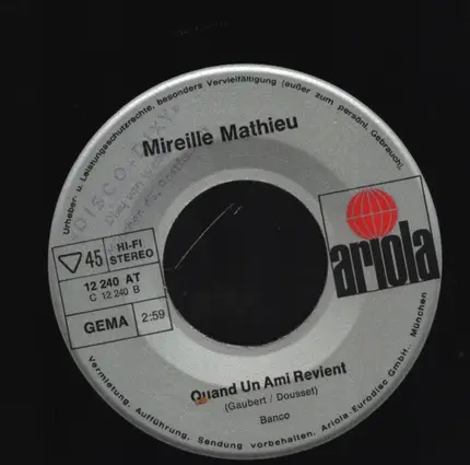 Mireille Mathieu - En Frappant Dans Nos Mains