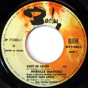 7inch Vinyl Single - Mireille Mathieu - Paris Brule-T-Il ?