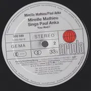 LP - Mireille Mathieu - Sings Paul Anka - You And I - Gimmick cover