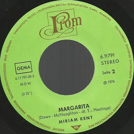 Miriam Kent - Barbados