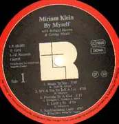 LP - Miriam Klein - By Myself - RARE LP