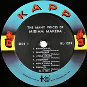 LP - Miriam Makeba - The Many Voices Of Miriam Makeba