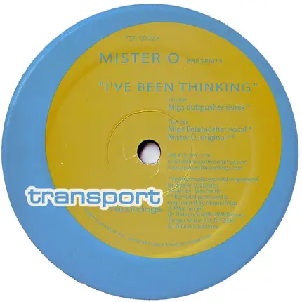 Mister O - I've Been Thinking