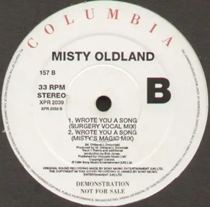 Misty Oldland - Wrote You A Song