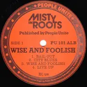 LP - Misty In Roots - Wise And Foolish