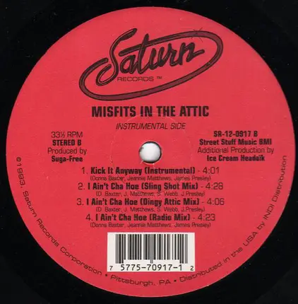 Misfits In The Attic - Kick It Anyway / I Ain't Cha Hoe
