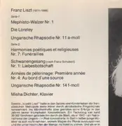 LP - Misha Dichter - Liszt: Mehisto-Walter Nr.1, Ungarische Rhapsodien Nr.11 & 14 u.a.