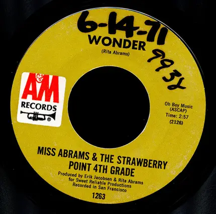 Miss Abrams And The Strawberry Point 4th Grade Class - Wonder