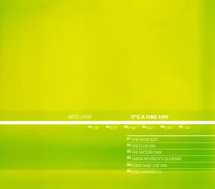 Miss Jane - It's A Fine Day