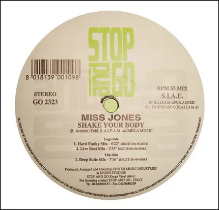 Miss Jones - Shake Your Body