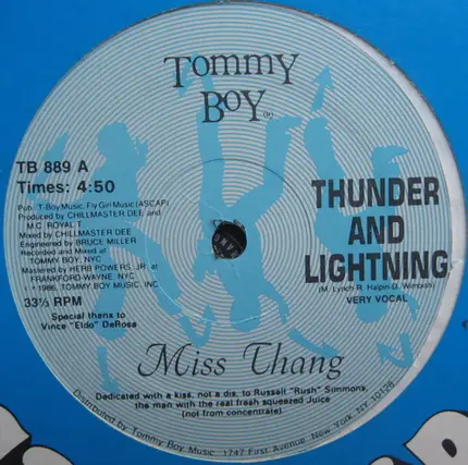 Miss Thang - Thunder And Lightning/The Quiet Storm