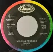 Missing Persons - Words