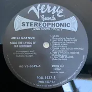 LP - Mitzi Gaynor - Sings the Lyrics of Ira Gershwin - +OBI, insert