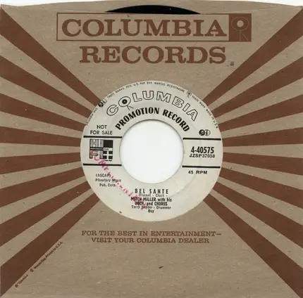 Mitch Miller And His Orchestra And Chorus - The Bonnie Blue Gal / Bel Sante