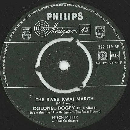 Mitch Miller And His Orchestra And Chorus - The Bridge On The River Kwai