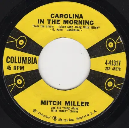 Mitch Miller And His Sing-Along Chorus - The Children's Marching Song (Nick Nack Paddy Whack) / Carolina In The Morning