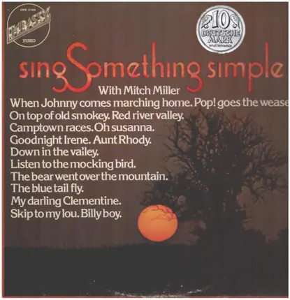 Mitch Miller And The Gang - sing Something simple With Mitch Miller