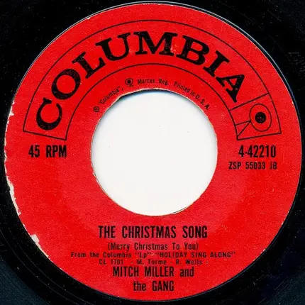 Mitch Miller And The Gang - Sleigh Ride / The Christmas Song (Merry Christmas To You)