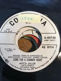 Mitch Miller & His Orchestra - Song For A Summer Night