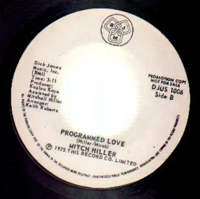 Mitch Miller - It's Only Love / Programmed Love