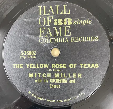 Mitch Miller - The Yellow Rose Of Texas / Bridge Over The River Kwai / Colonel Bogey