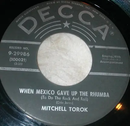 Mitchell Torok - I Wish I Was A Little Bit Younger / When Mexico Gave Up The Rhumba