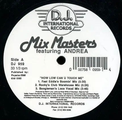 Mix Masters, Andrea Salazar - How Low Can U Touch Me