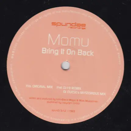 Momu - Bring It On Back
