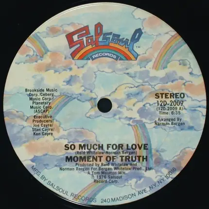 Moment Of Truth - So Much For Love