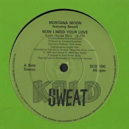 Montana Moon Ft Beverli - Now I Need Your Love
