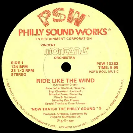Montana Orchestra - Ride Like The Wind / Paul's Happy