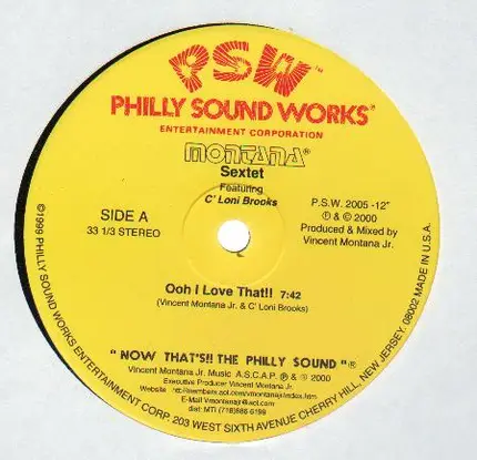 Montana Sextet - Ooh I Love That!!