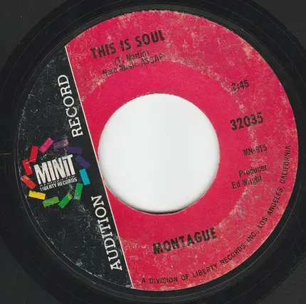 Montague - I Too Am An American / This Is Soul