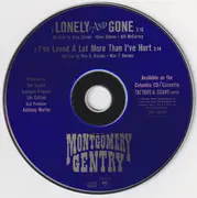 CD Single - Montgomery Gentry - Lonely And Gone